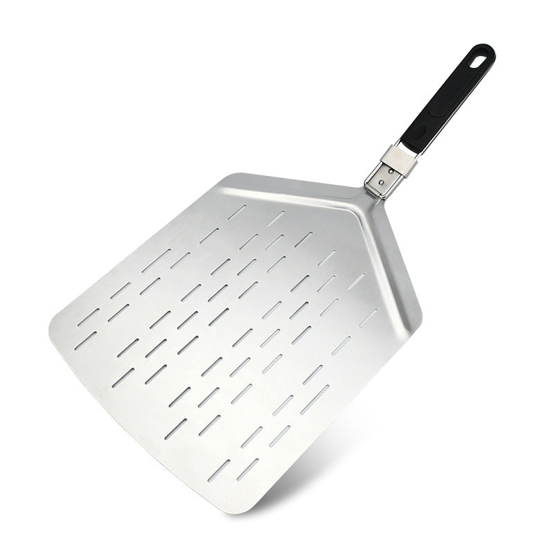perforated stainless steel foldable pizza peel with ergonomic non-slip handle Kalsten