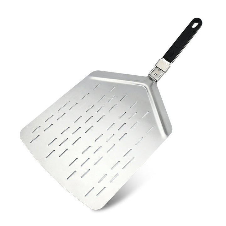 perforated stainless steel pizza peel with folding handle Kalsten