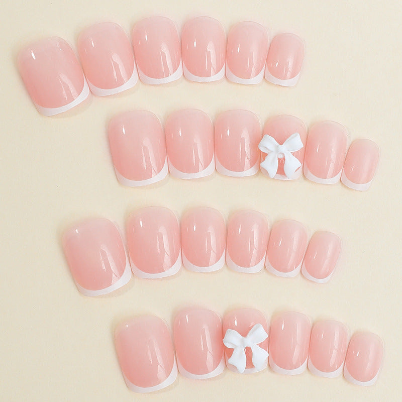 Elegant French Tip Press-On Nails Kalsten