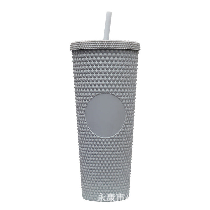 Ladies High-Quality Glitter Drinking Cup with Leak-Proof Lid and Integrated Straw Kalsten