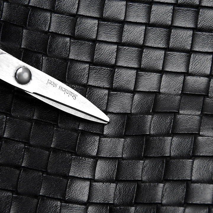 Woven Leather Weekend Duffle Kalsten