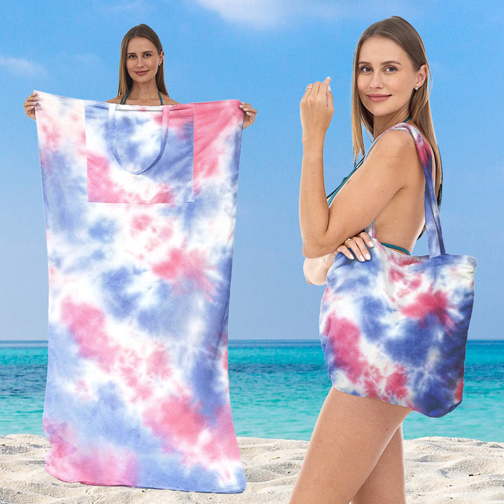 Beach towel with elegant floral patterns Kalsten