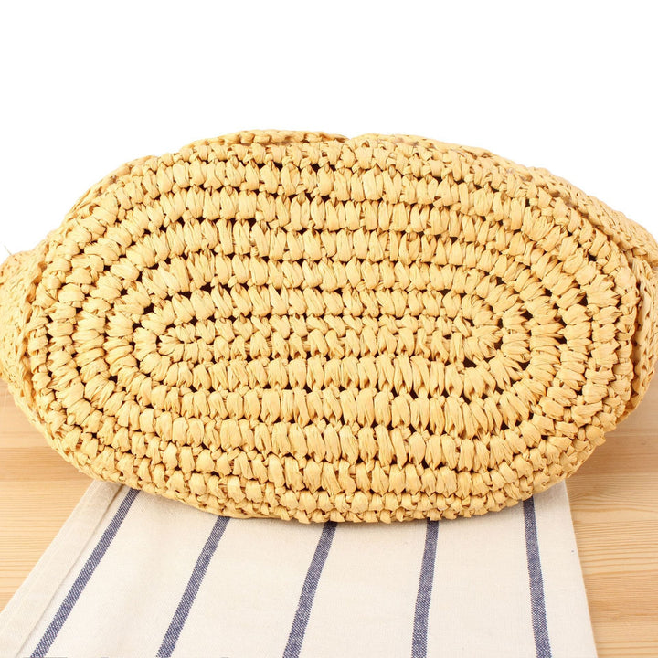 Hand-knotted beach bag with decorative motif Kalsten