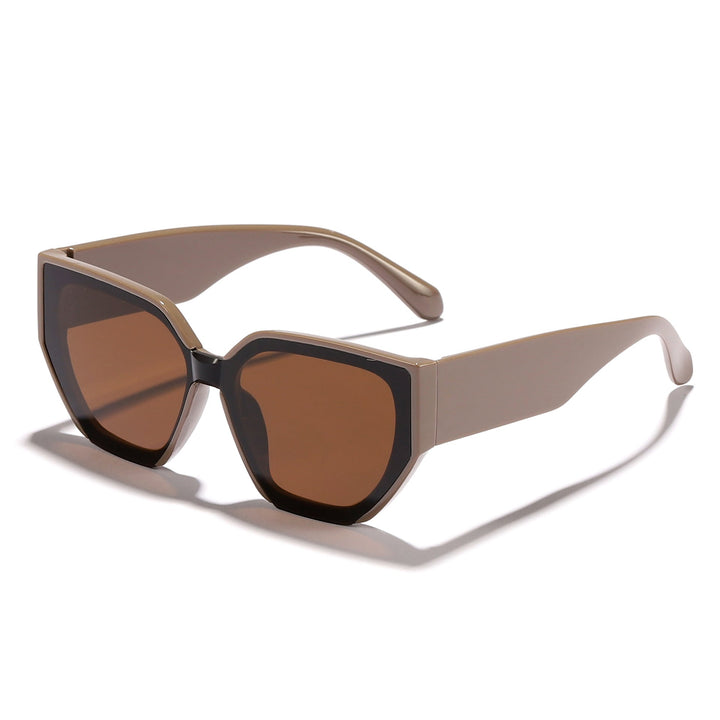 Women's fashionable oversized sunglasses with trendy hexagon design Kalsten