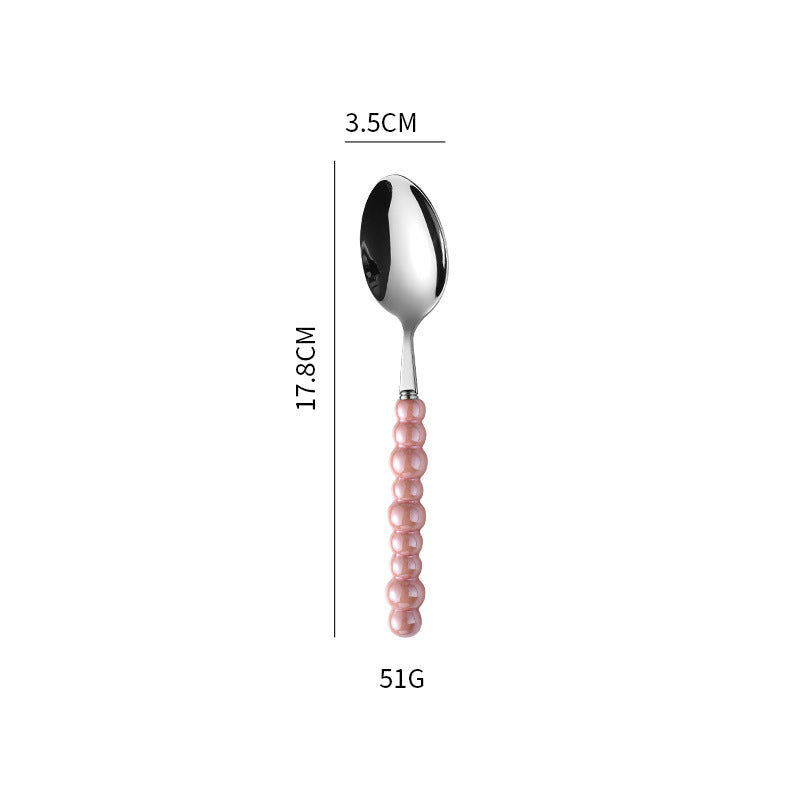 Elegant finger food fork with non-slip handle Kalsten