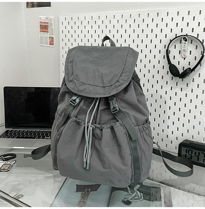 Versatile Drawstring Closure School Backpack