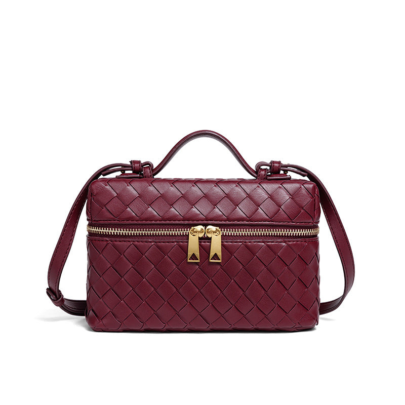Woven Leather Cosmetic Case Acalora