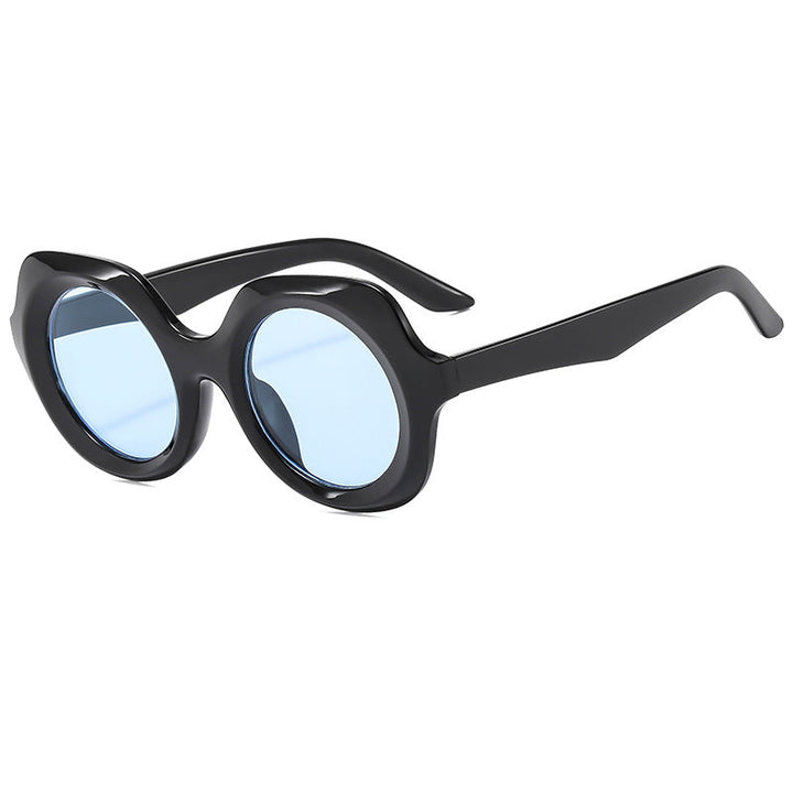 Women oversized sunglasses with stylish, curved frame Kalsten