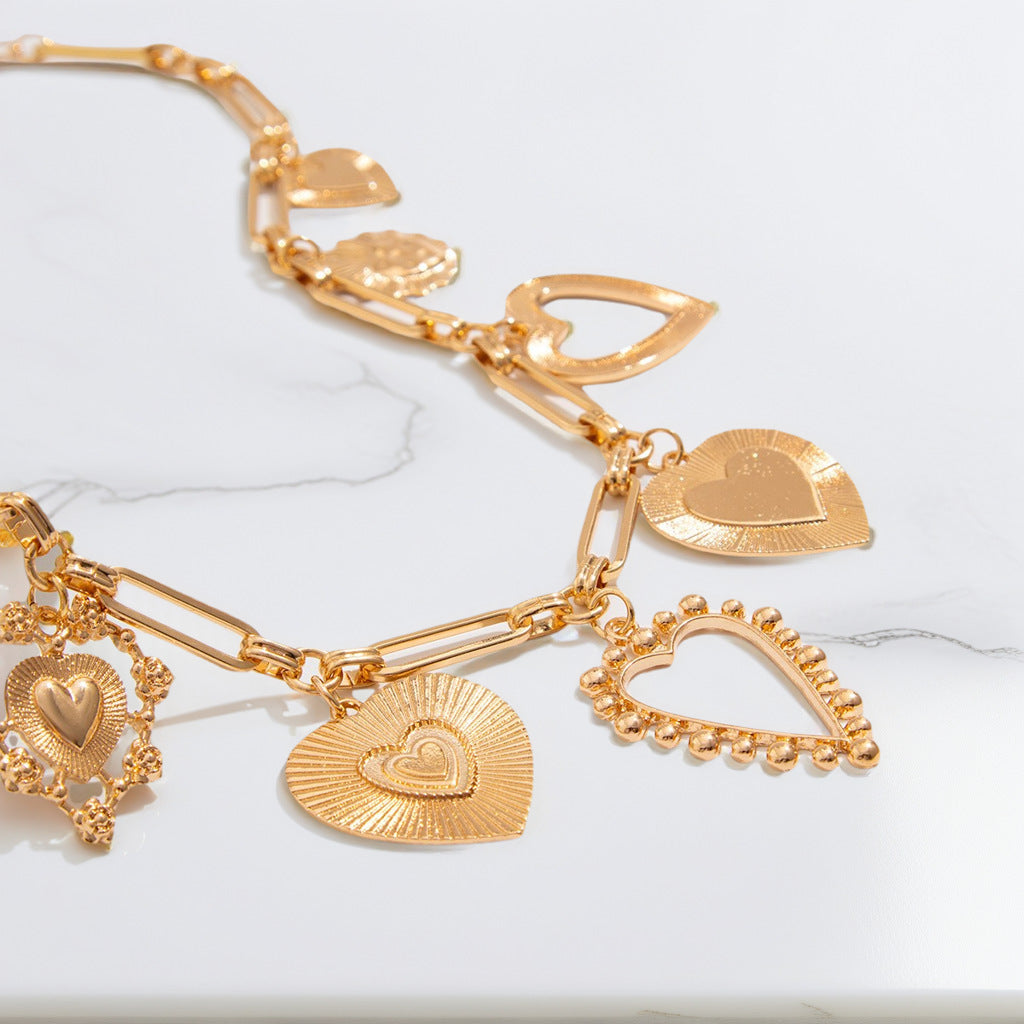 Kalsten | Chunky Heart Charm Necklace