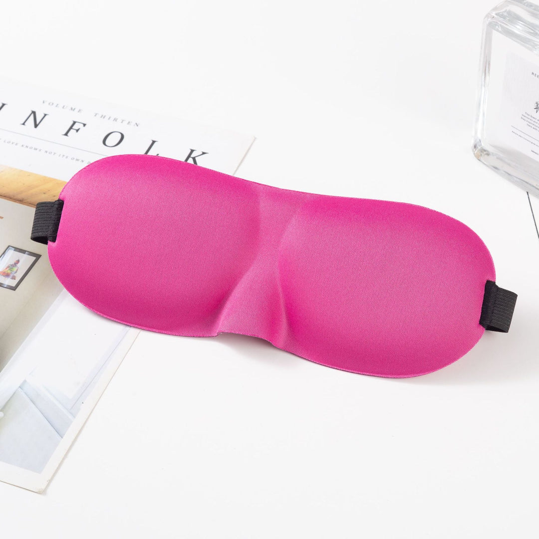 Unisex nan anatomically shaped sleep mask with formed eye sockets, lightweight foam core, and elastic comfort band Kalsten