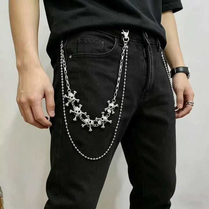 Fashionable chain belt with cross pendants Kalsten
