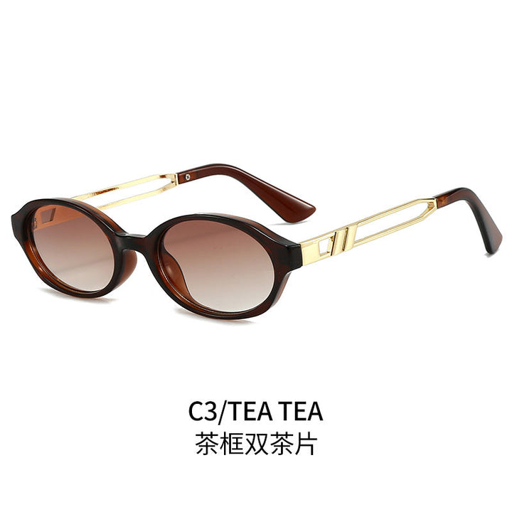 Women Elegant Sunglasses in luxurious tortoiseshell design with golden metal accents Kalsten