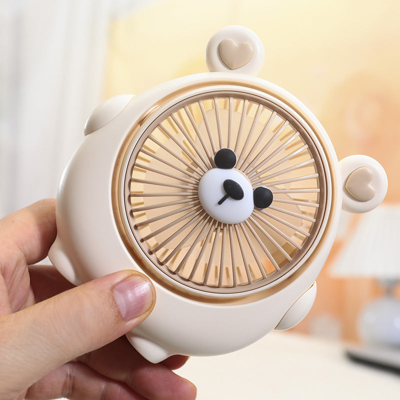 Cute Panda-Shaped Handheld Fan Kalsten