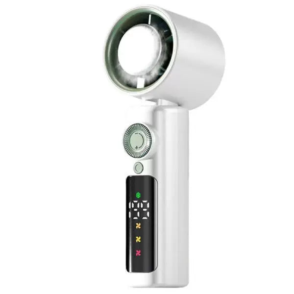 Unisex one size compact wireless turbine air circulator with digital LED display precise speed selection Kalsten