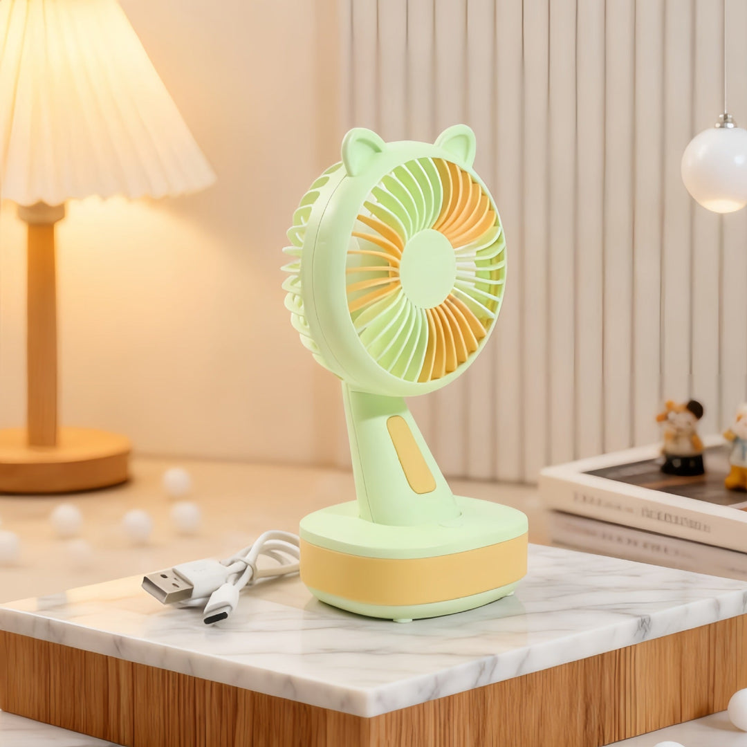 Women's Portable Table Fan with Creative Animal Ears Kalsten