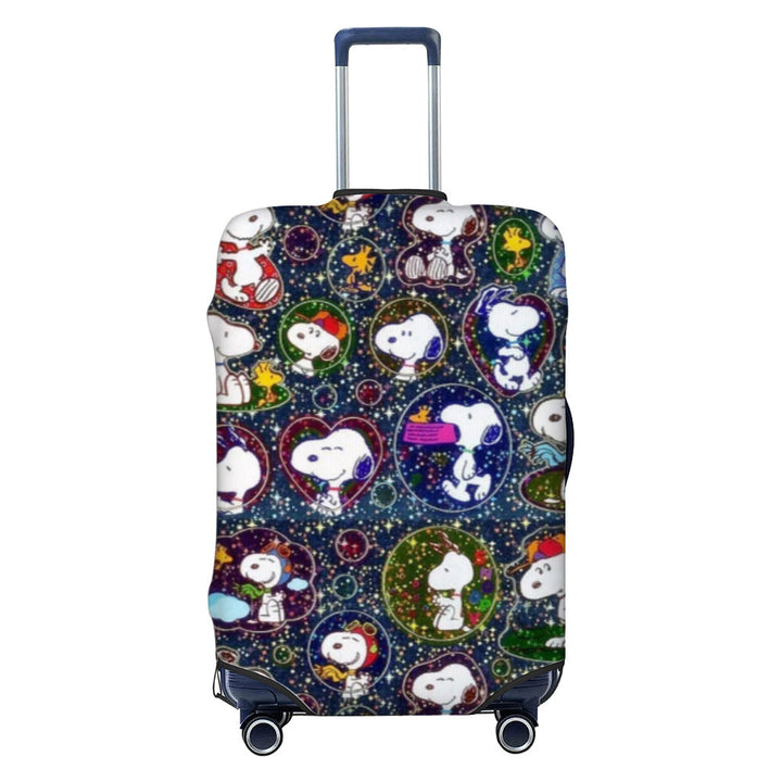Ladies nan elastic suitcase cover with motif print, water-repellent and tear-resistant, with handle and telescopic opening Kalsten