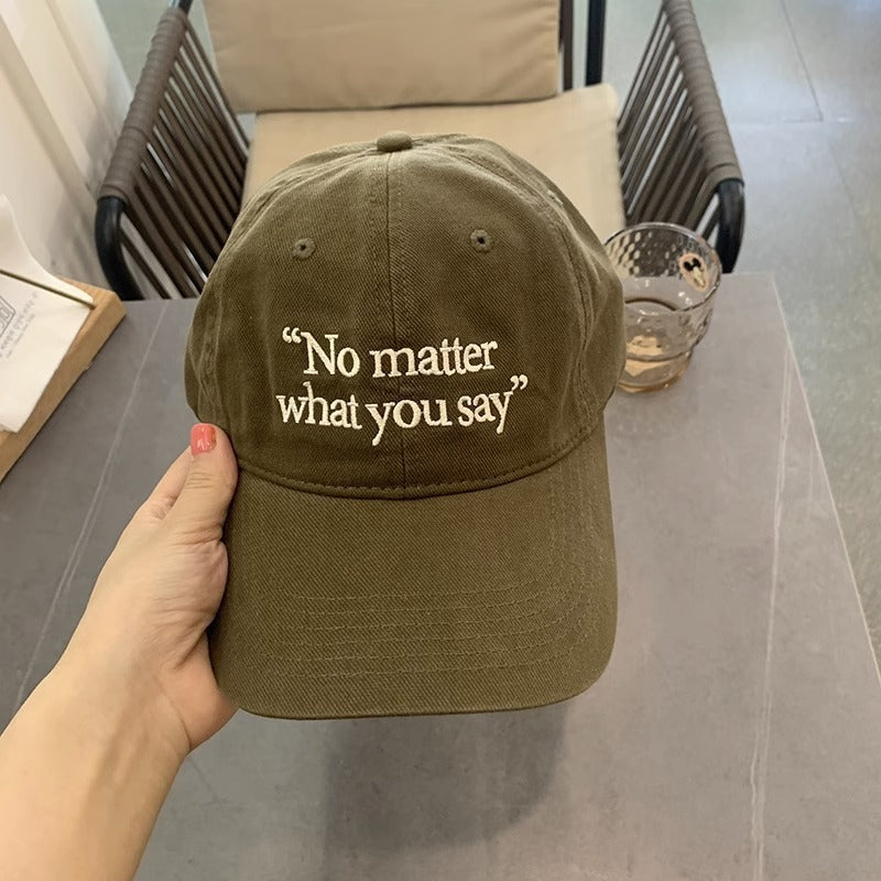 Women's Embroidered Motivational Phrase Baseball Cap Kalsten
