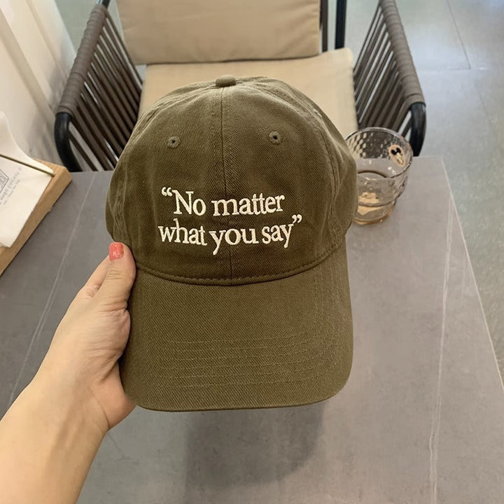 Women's Embroidered Motivational Phrase Baseball Cap Kalsten