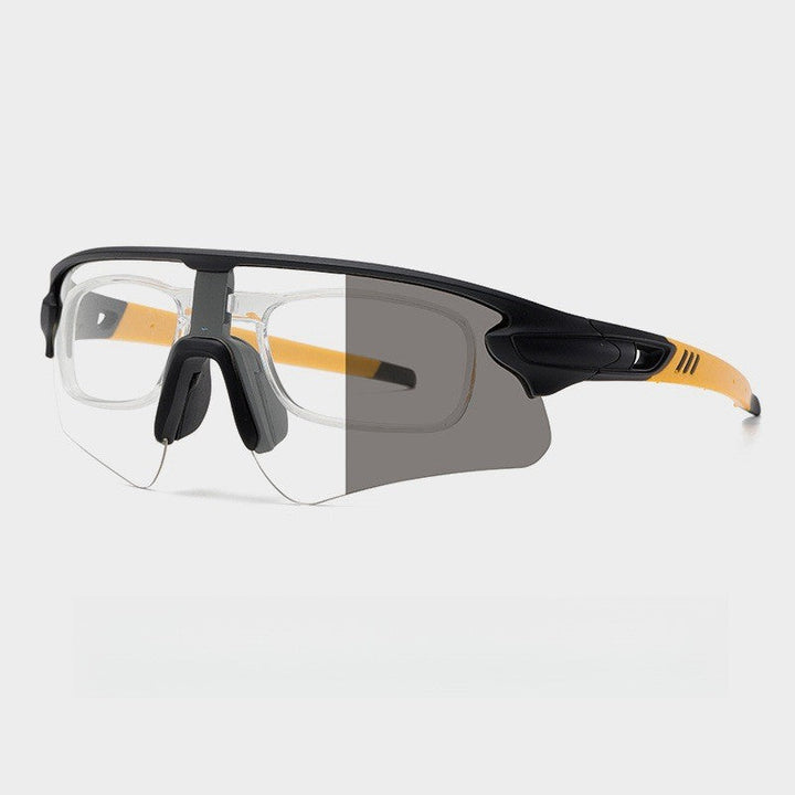 Unisex sporty high-performance sunglasses with aerodynamic design and adjustable nose pad Kalsten