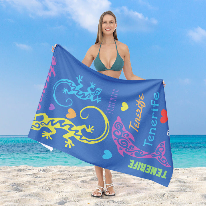 beach towel with unique underwater motif Kalsten