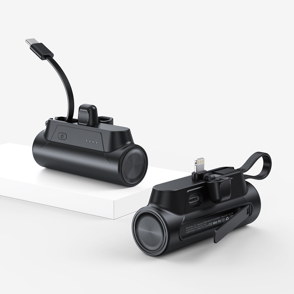 Mini Powerbank with Integrated Charging Cable Kalsten