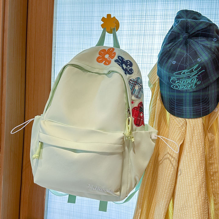 Floral Embellished Casual School Backpack