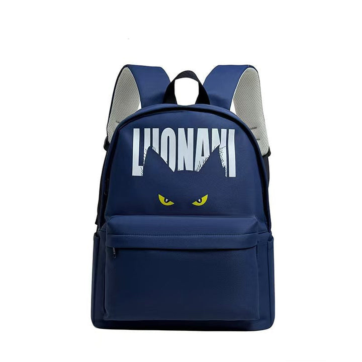 Graphic Print School Backpack Kalsten