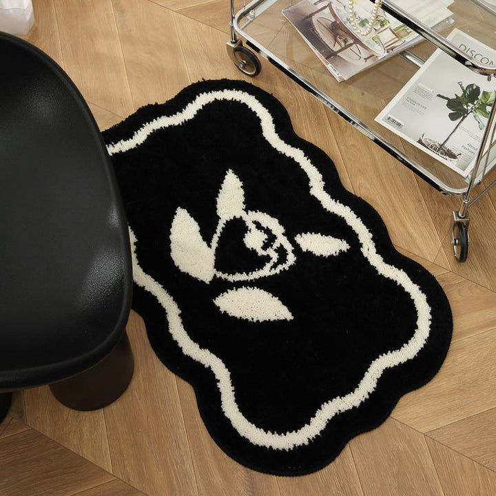 Floral Plush Area Rug