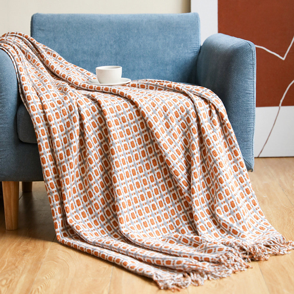 Women's Stylish Houndstooth Pattern Scarf