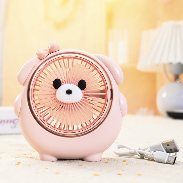 Cute Panda-Shaped Handheld Fan Kalsten