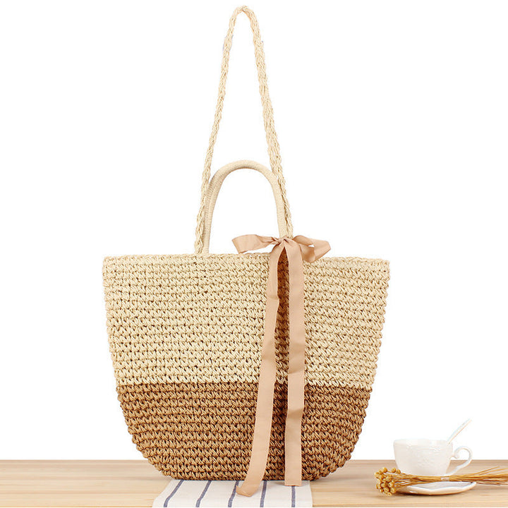 Elegant Straw Shopping Bag Kalsten