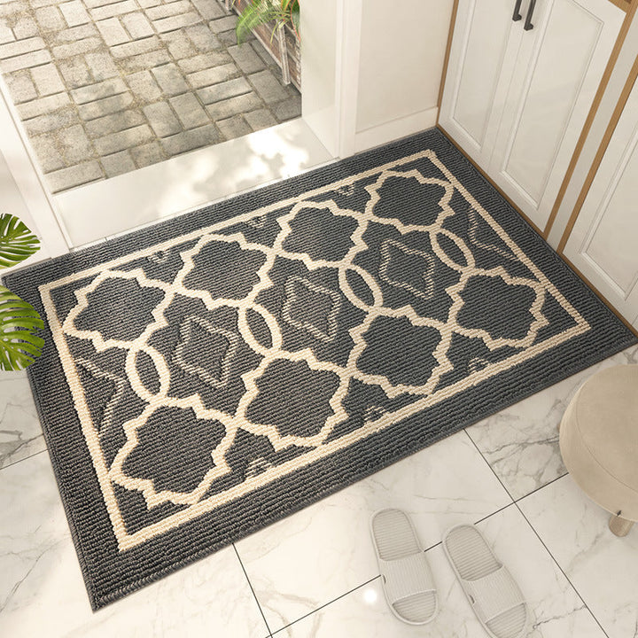 Plush Geometric Kitchen Runner Mat Kalsten