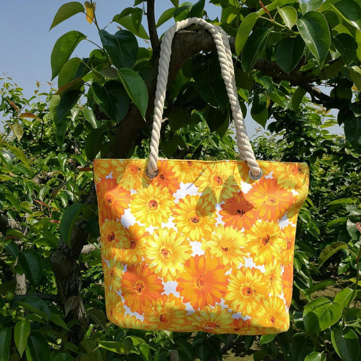 Large floral patterned beach bag Kalsten