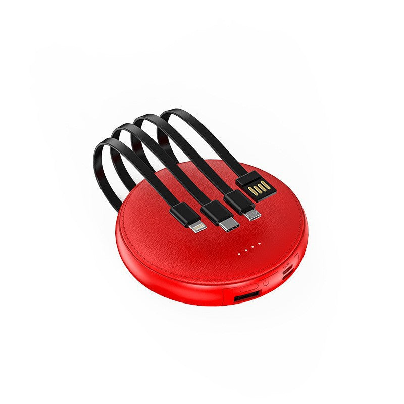 Portable charger with integrated cable management and LED display Kalsten