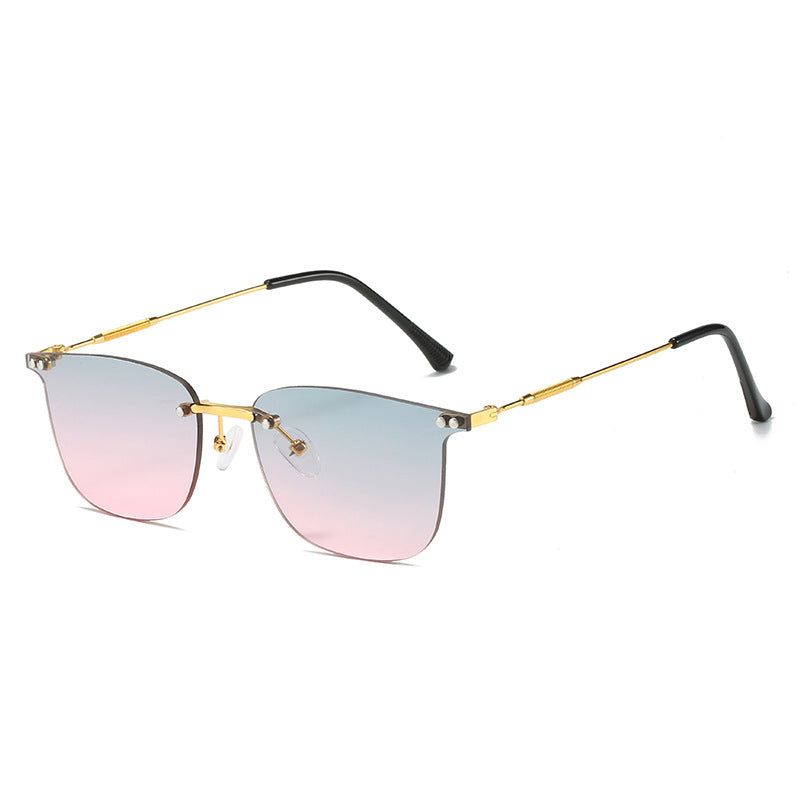 Ladies stylish geometric sunglasses with modern glass elements Kalsten