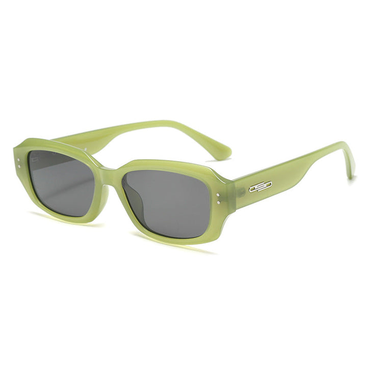 Women fashionable square sunglasses with innovative transparent frame Kalsten