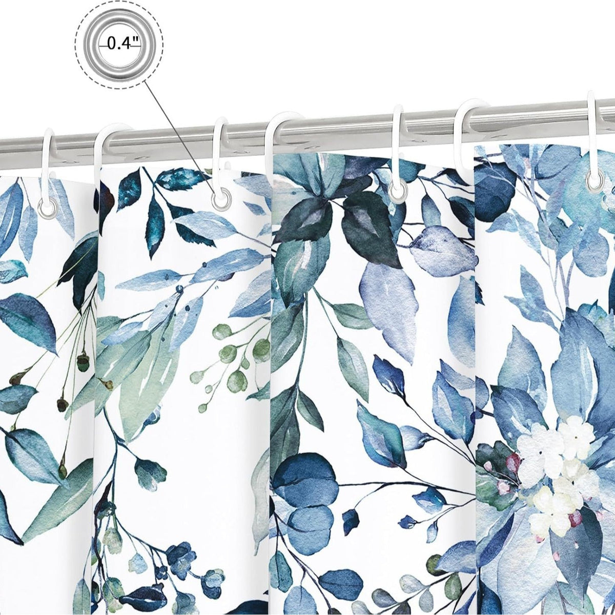 Floral Patterned Shower Curtain