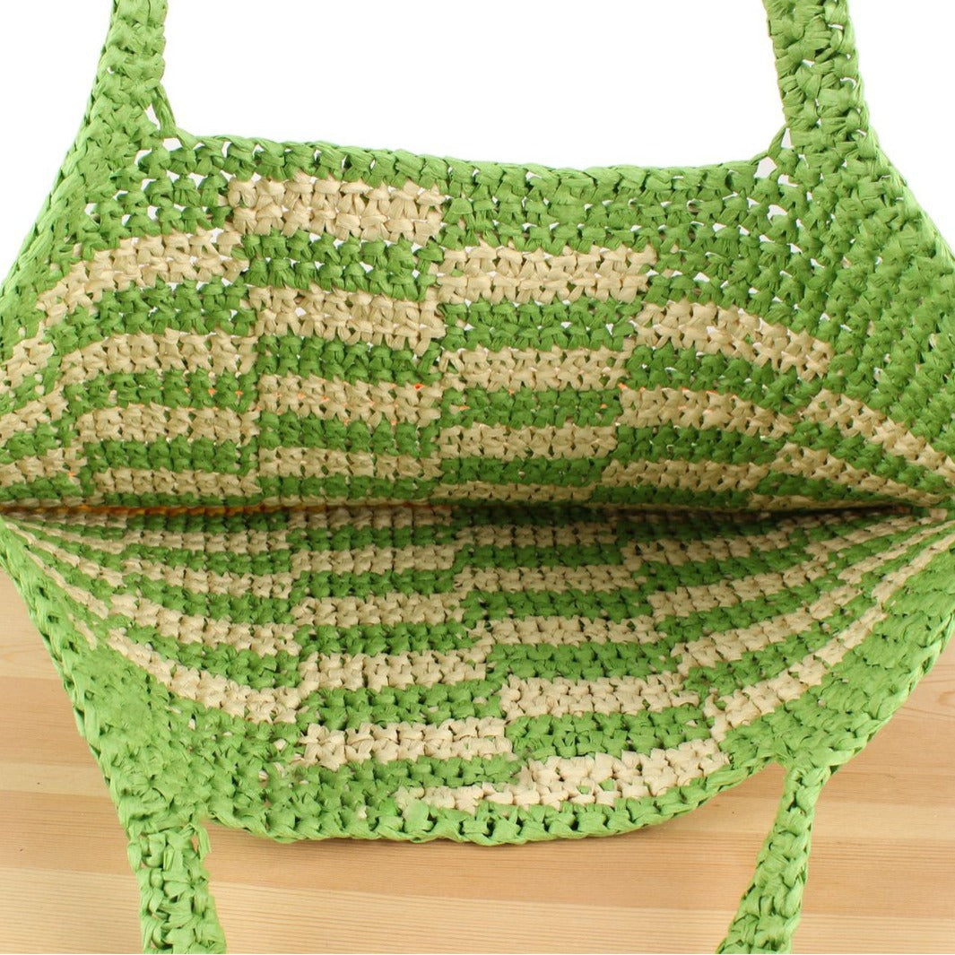 Hand-knotted Carrying Bag Made of Woven Natural Material Kalsten