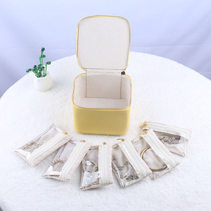 Cosmetic organizer handbag with transparent compartments Kalsten