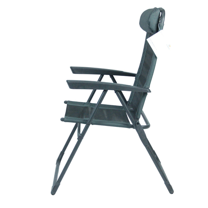 Recliner with ergonomic headrest and folding mechanism Kalsten