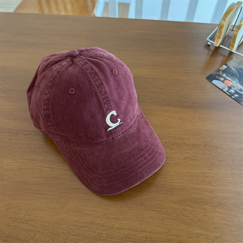 Men's Vintage-Inspired Washed Denim Cap Kalsten