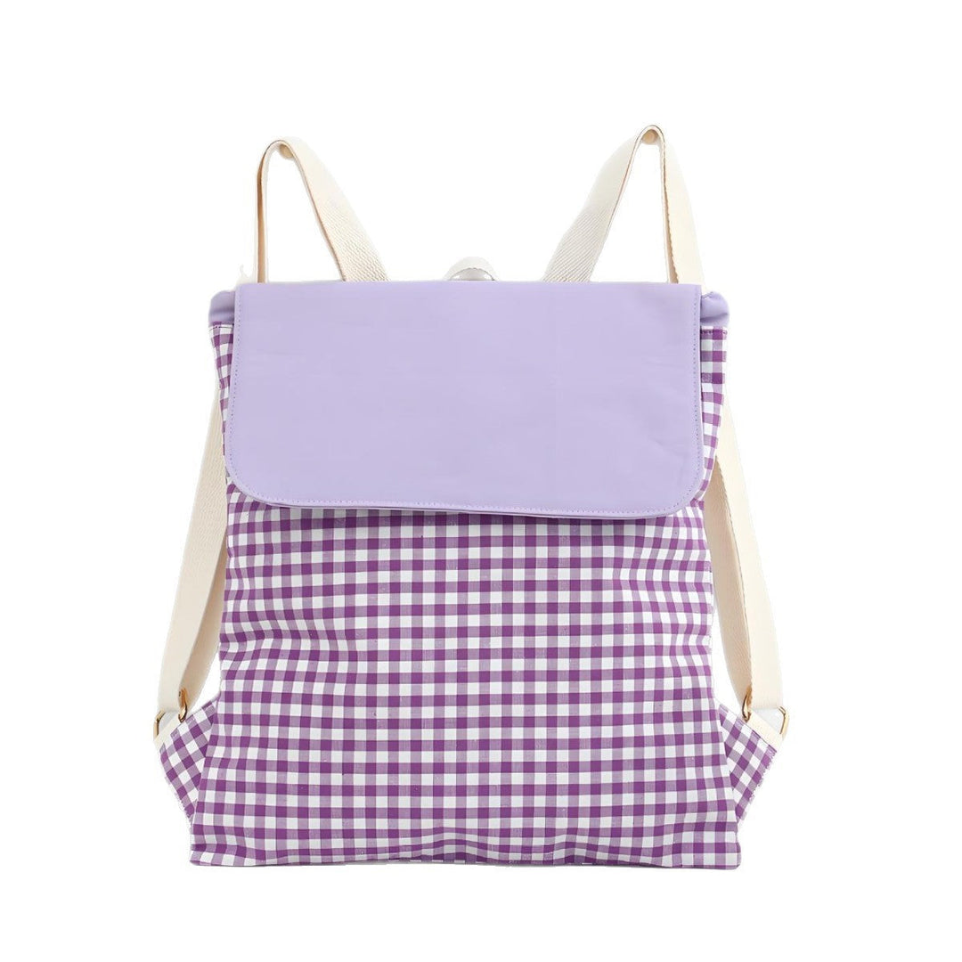Checked pattern backpack Kalsten