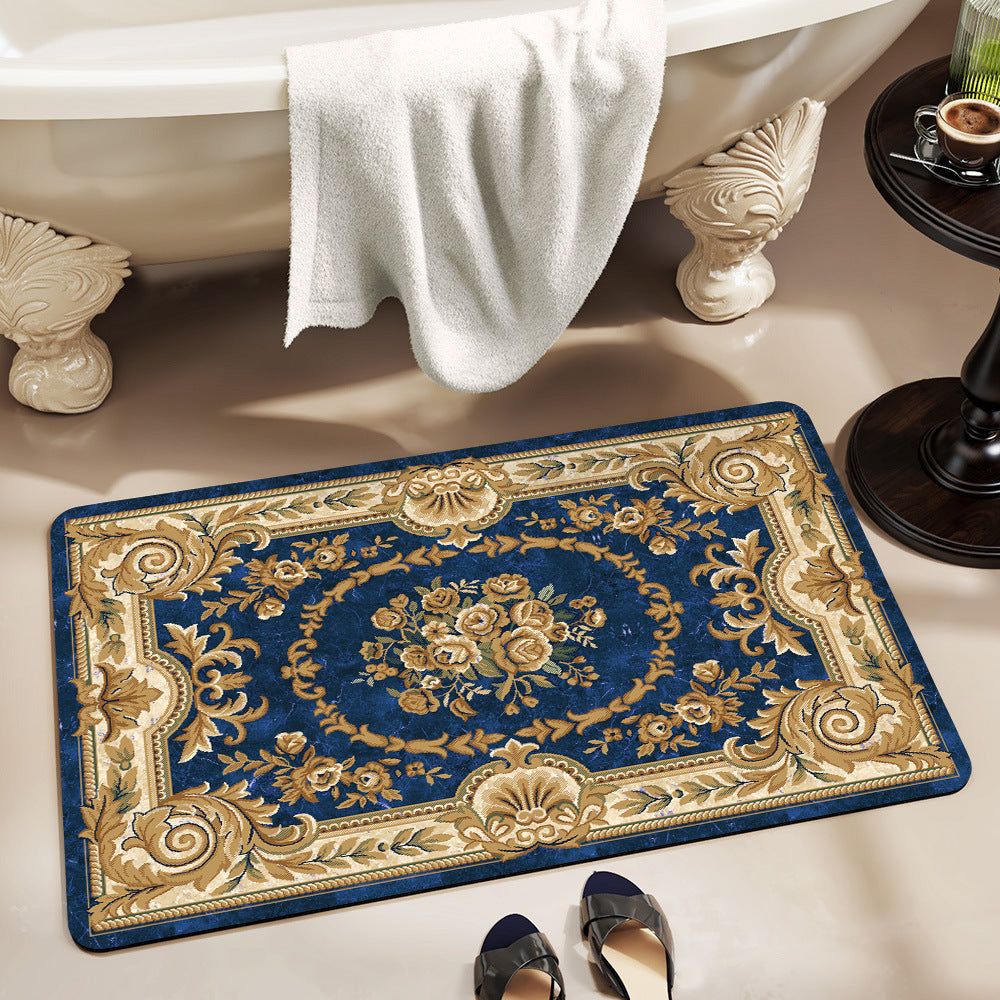 Elegant Vintage Floral Bath Mat Acalora 1788245864