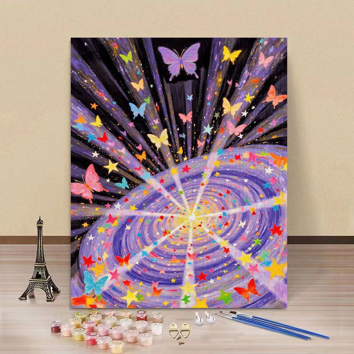 Butterfly-Themed Paint by Numbers Canvas Art Kit Kalsten