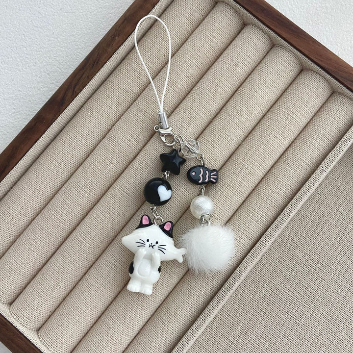 Cat-Themed Charm Keychain Kalsten