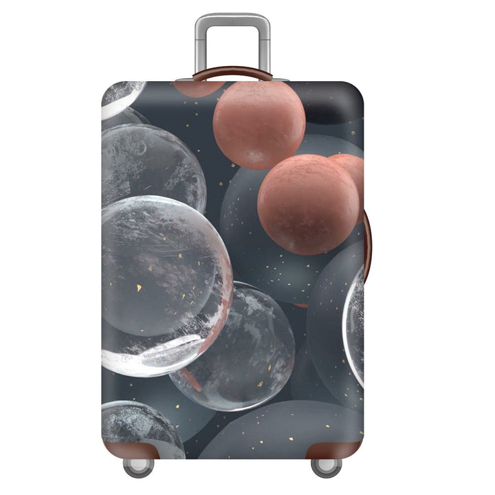 Unisex nan elastic suitcase cover with three-dimensional honeycomb pattern, shock-absorbing stretch protection cover for trolley with zipper Kalsten
