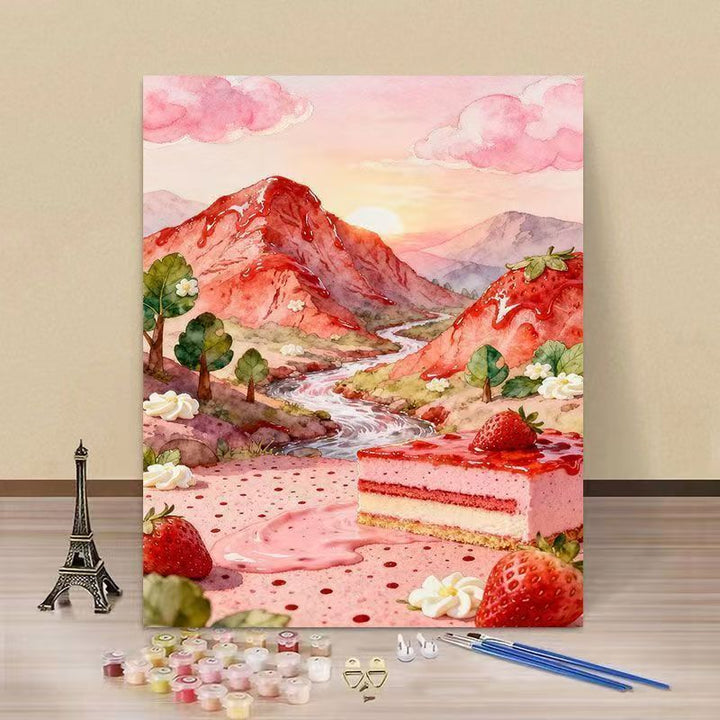 Fantasy Landscape DIY Paint by Numbers Art Kit Kalsten