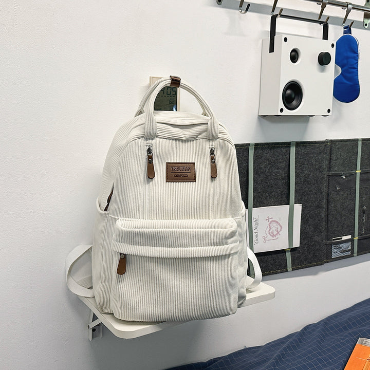 Corduroy School Backpack