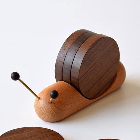Snail coasters - Unique charm - Decorate coffee breaks - Elegant and functional | Kalsten