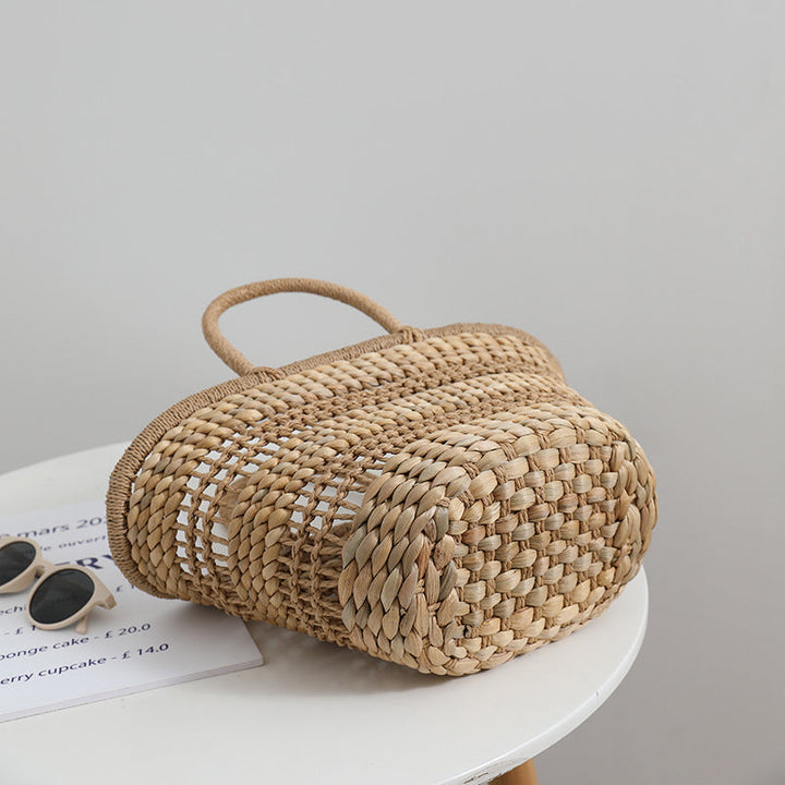 Handmade rattan bag with a removable lining insert Kalsten